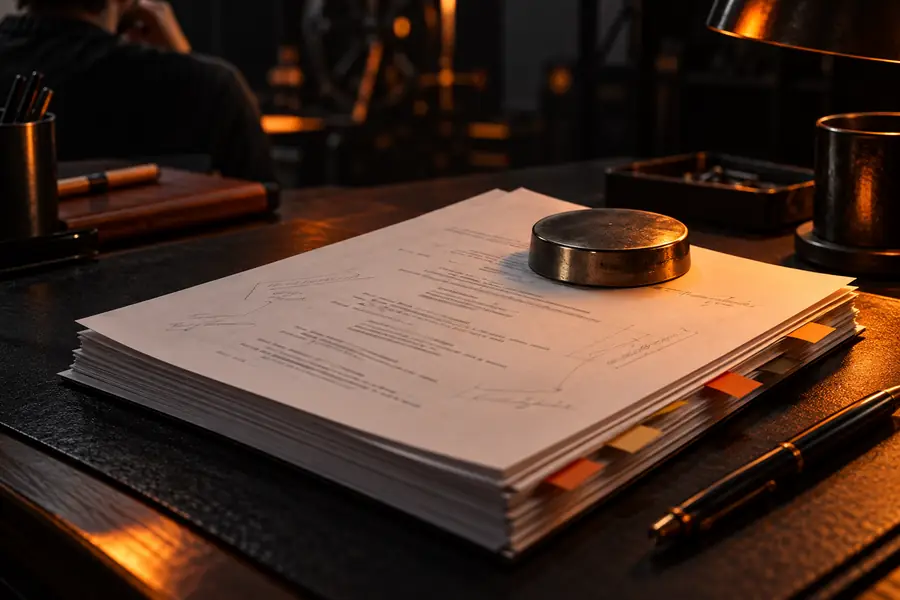 Written script prepared for conversion